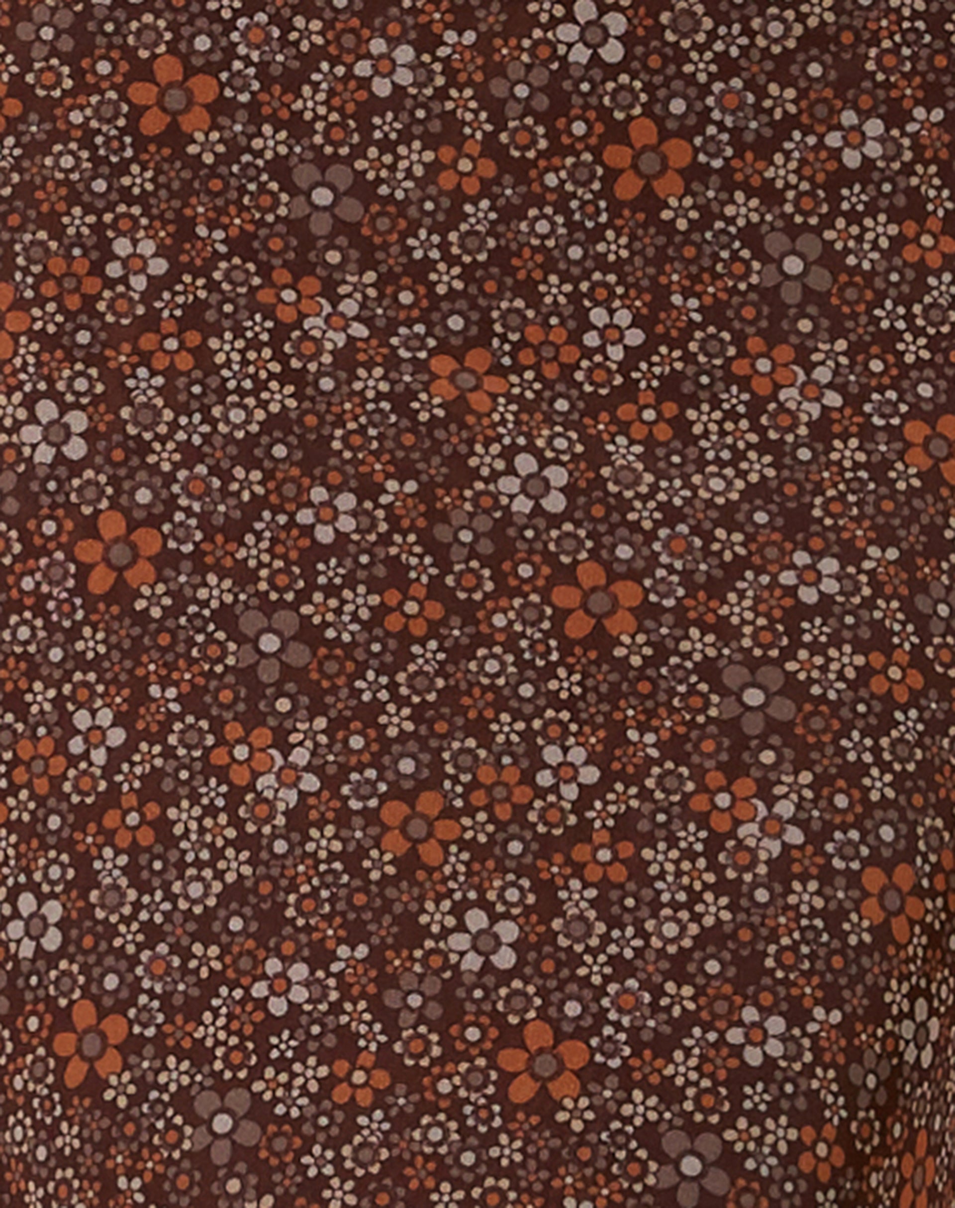 Rindu Midi Skirt in Flower Garden Brown