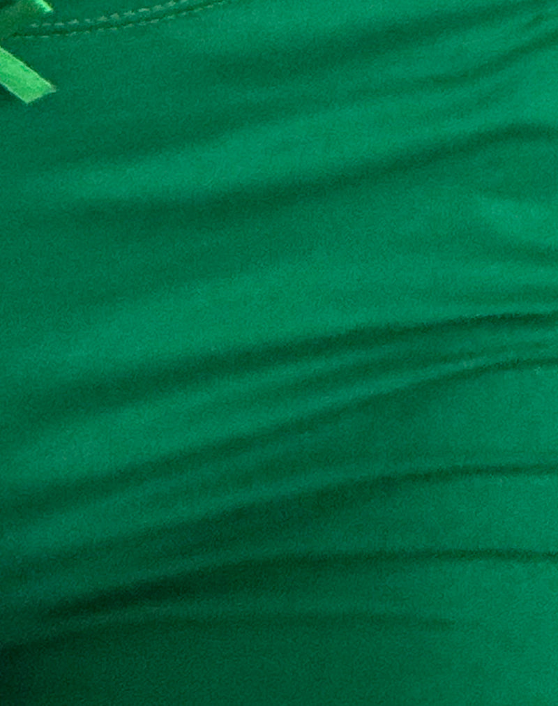 Ritulia Lycra Hotpant in Bush Green