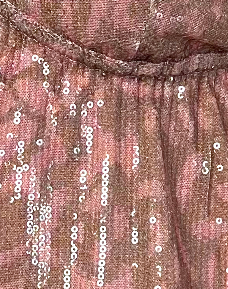 Rokudo Halterneck Top in Boho Batik Sequin Pink