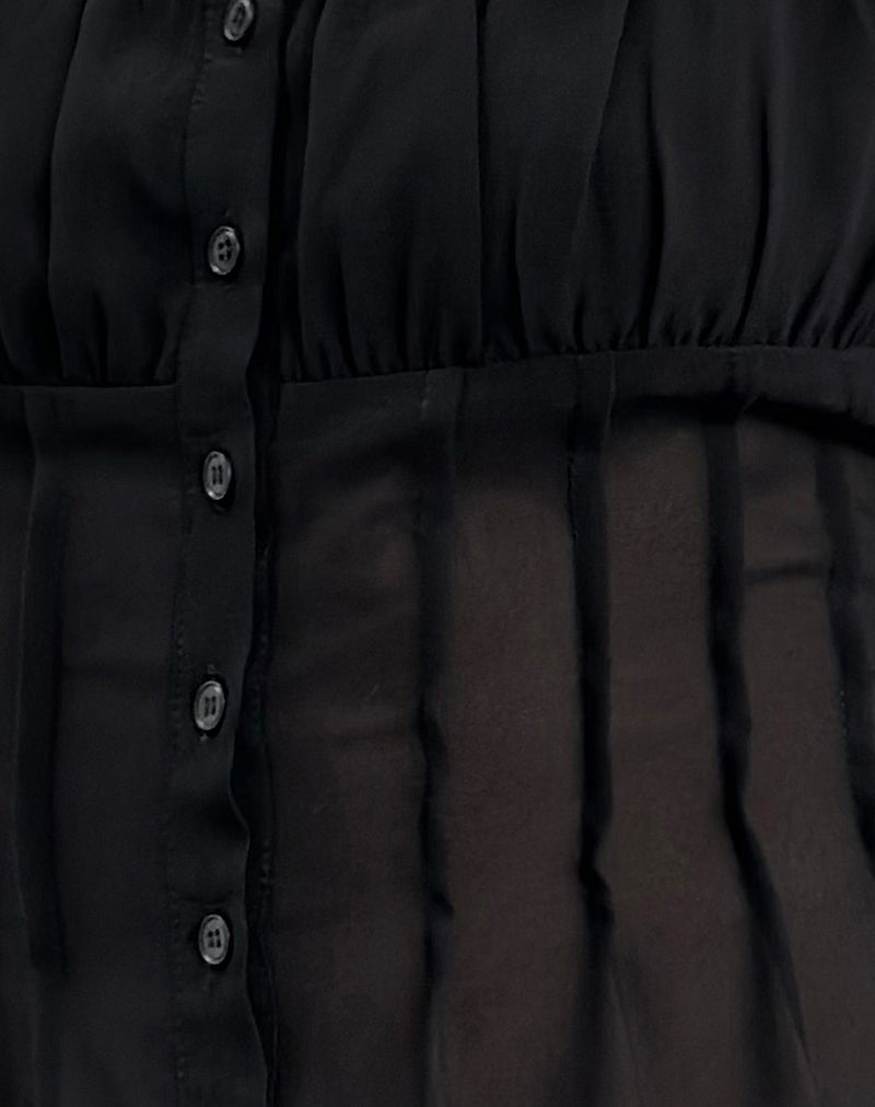 Rolina Blouse in Chiffon Black