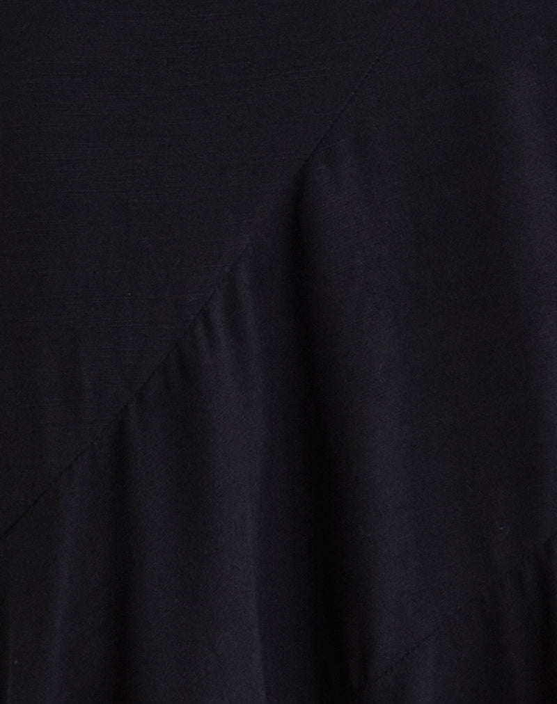 Rombe Maxi Skirt in Black