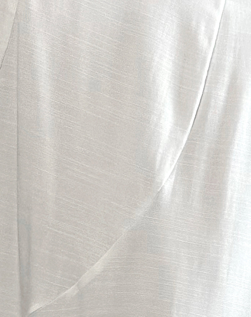 Rombe Seamed Fairy Maxi Skirt in Ivory