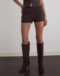 Lucen Mini Short in Tailoring Brown