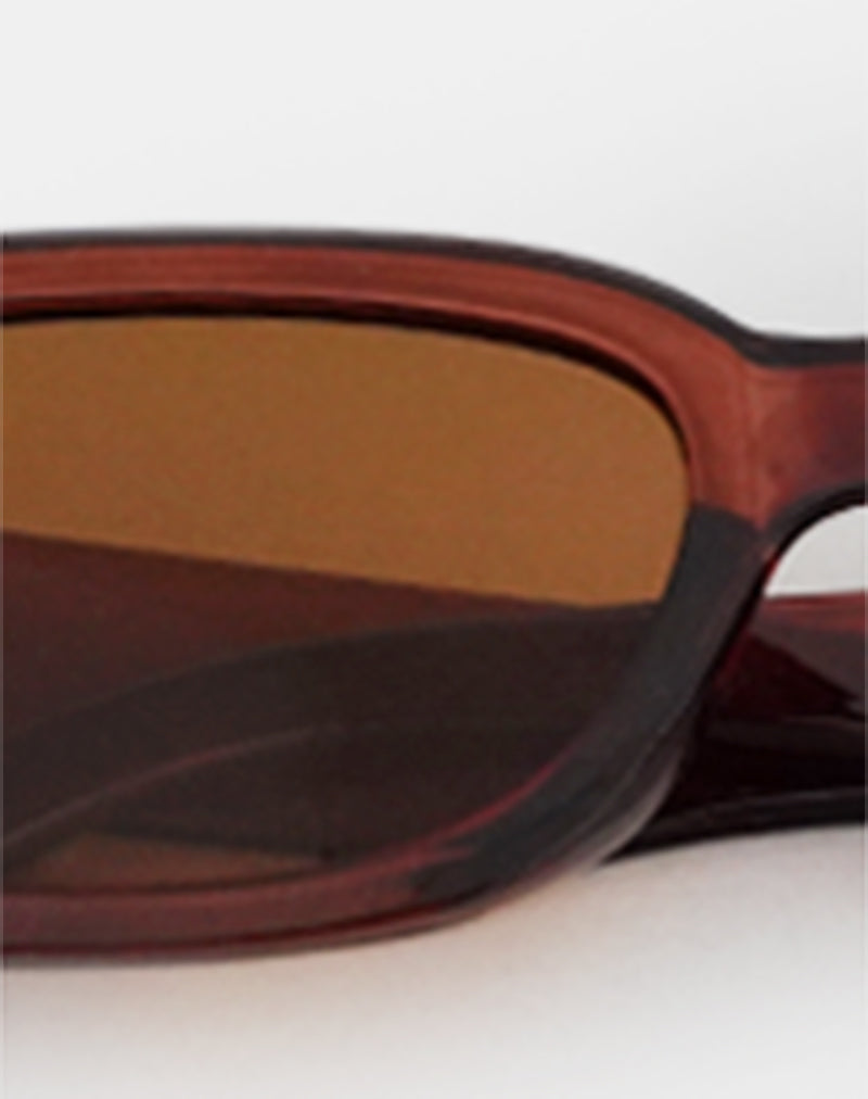 Rustina Sunglasses in Opaque Rust