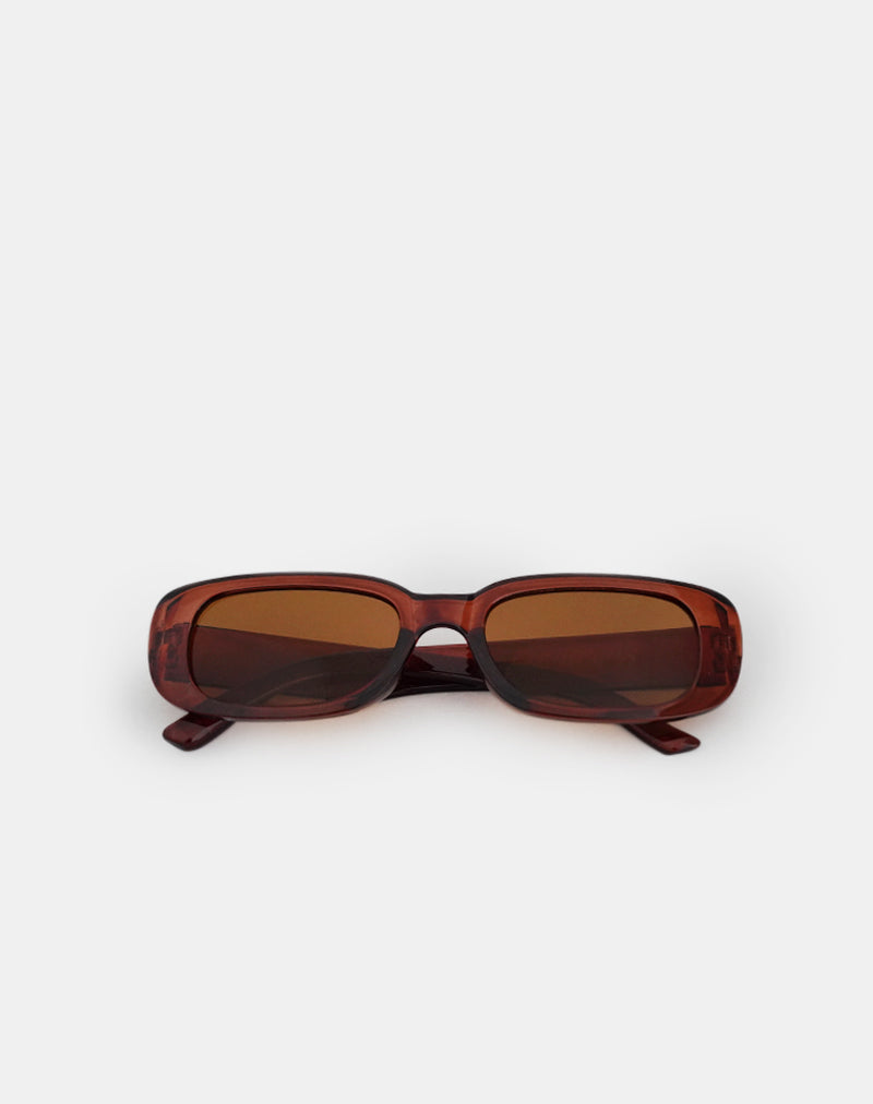 Rustina Sunglasses in Opaque Rust
