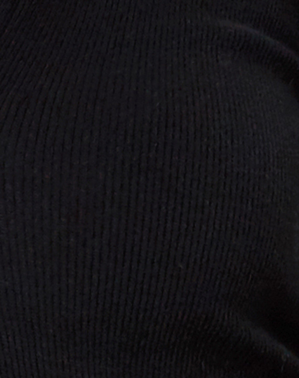 Ryals Long Sleeve Top in Rib Black