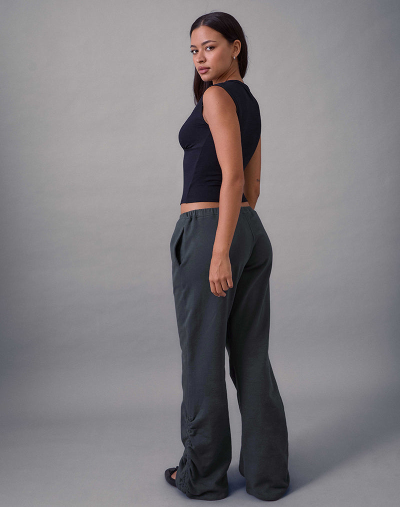 Rylan Ruched Jogger in Beluga Grey