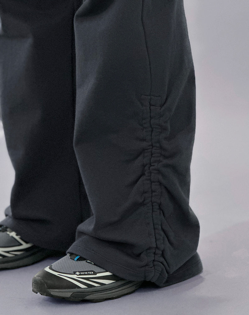 Rylan Ruched Jogger in Beluga Grey