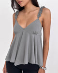 Sable Floaty Cami Top in Jersey Grey