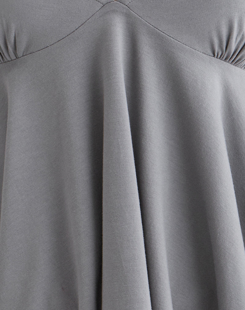 Sable Floaty Cami Top in Jersey Grey