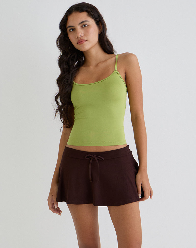 Saeko Micro Skort in Bitter Chocolate