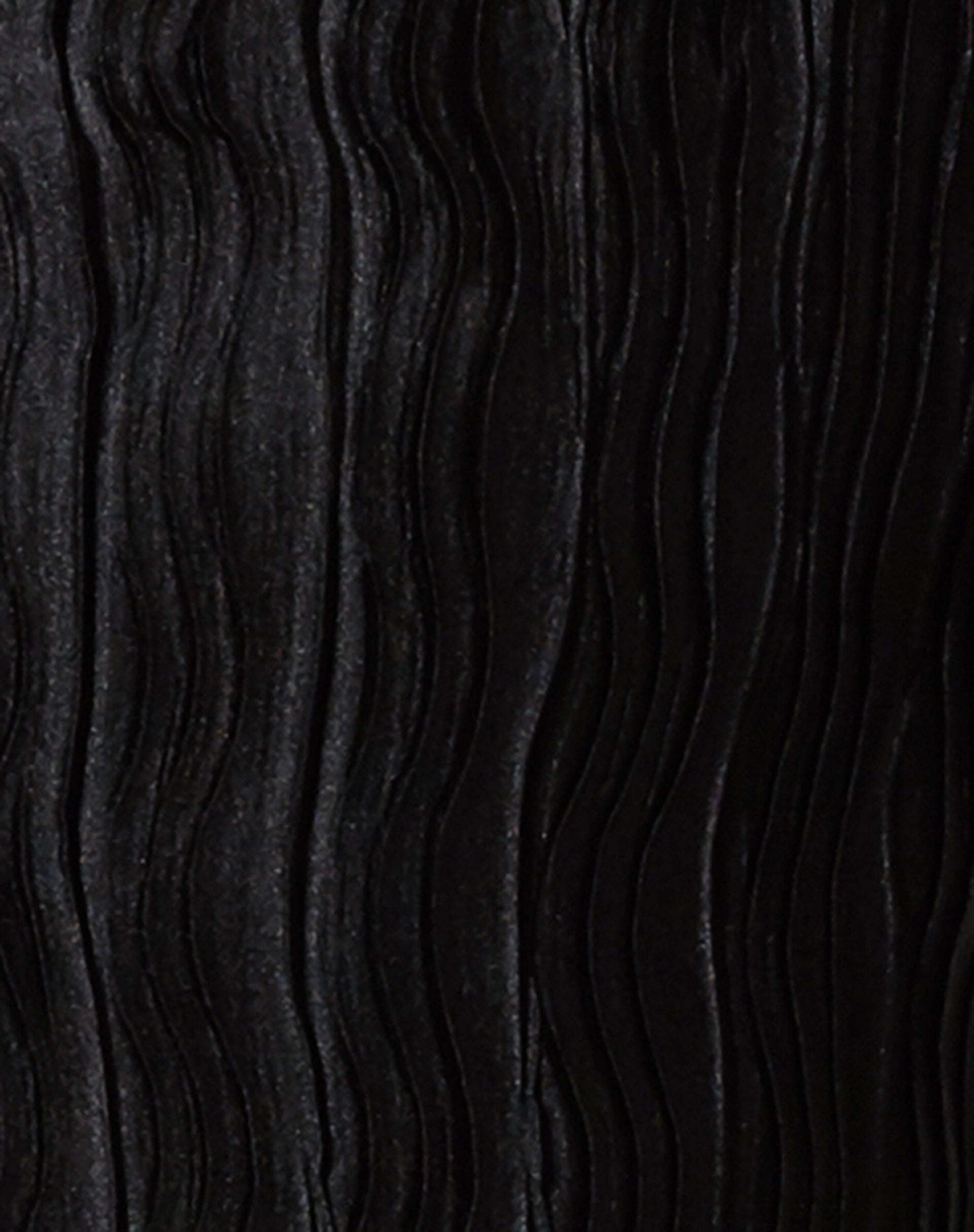 Sagira Long Sleeve Top in Crinkle Black