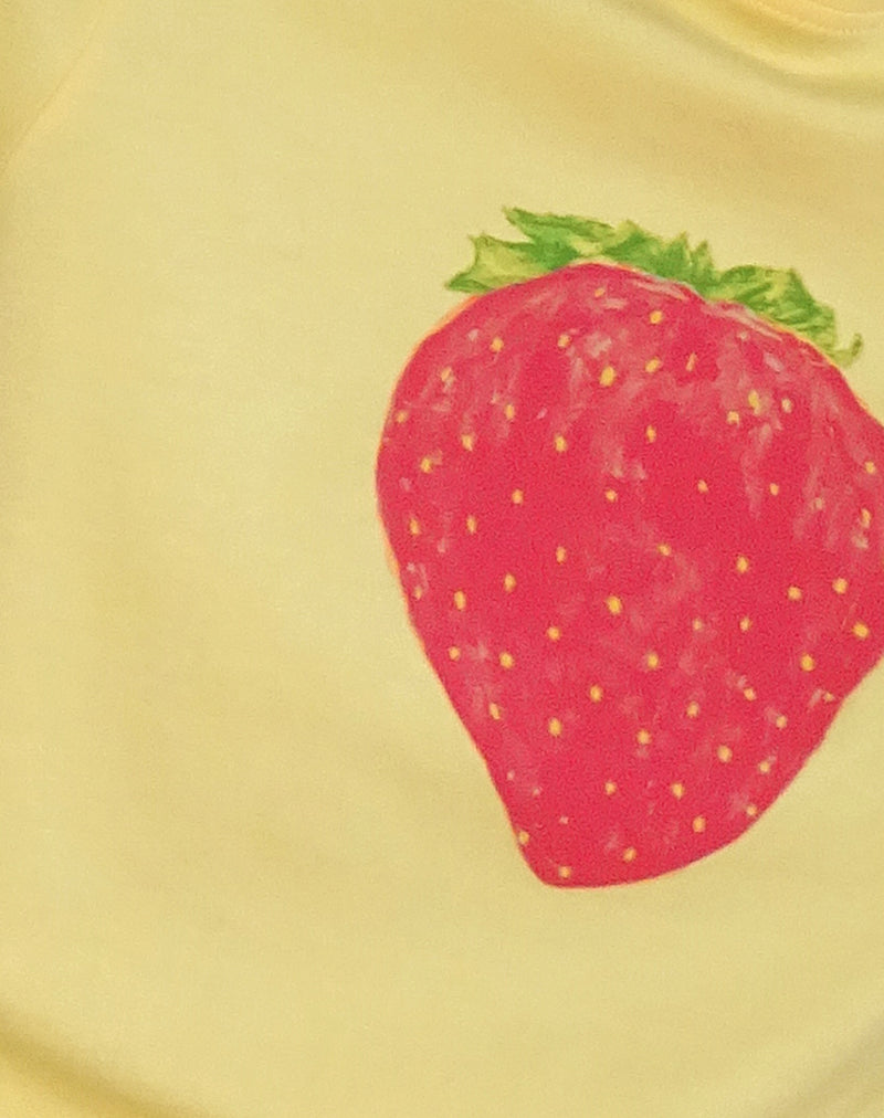Saki Tee in Lemonade Oversized Strawberry