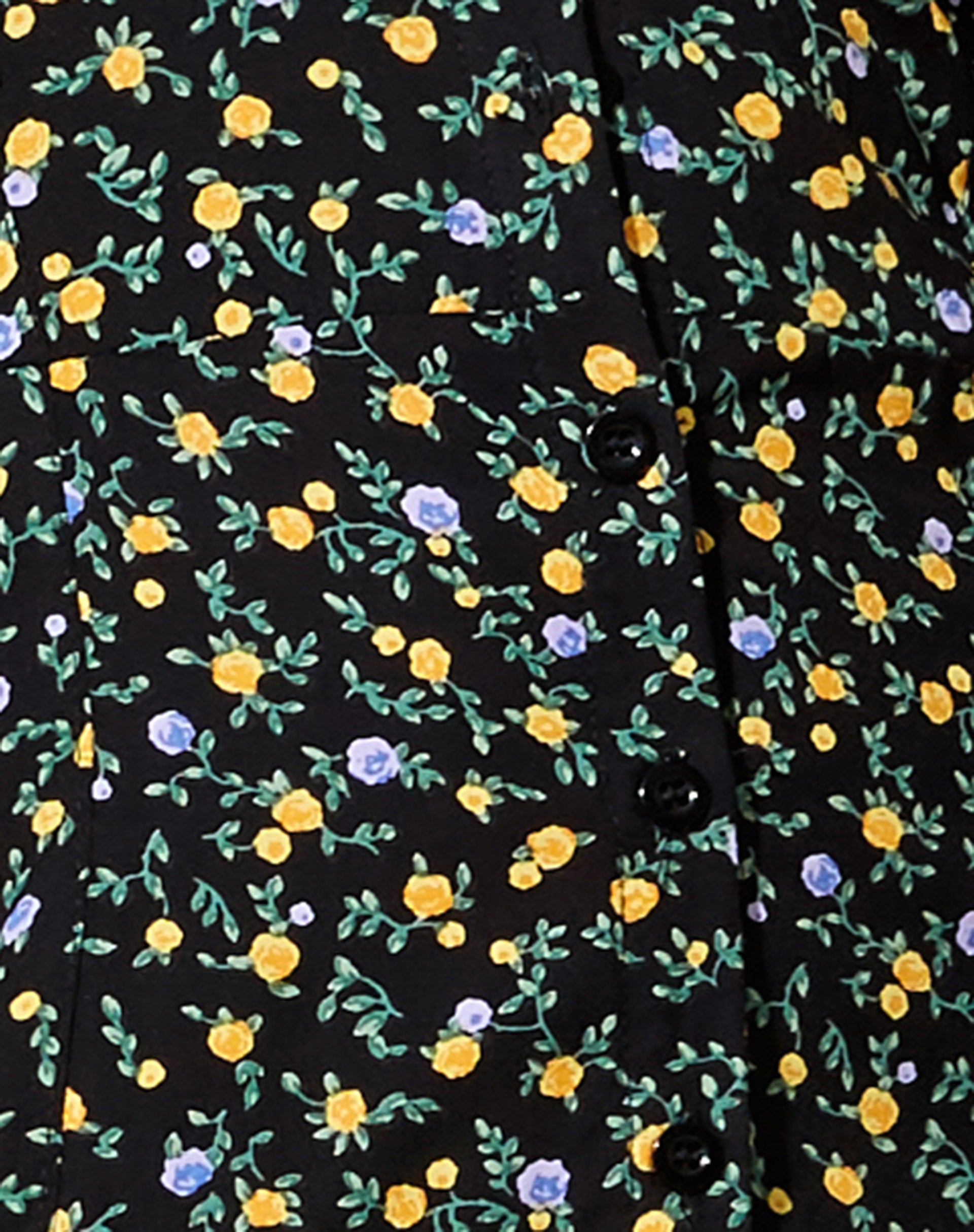 Salara Midi Dress in Flowing Flower Black