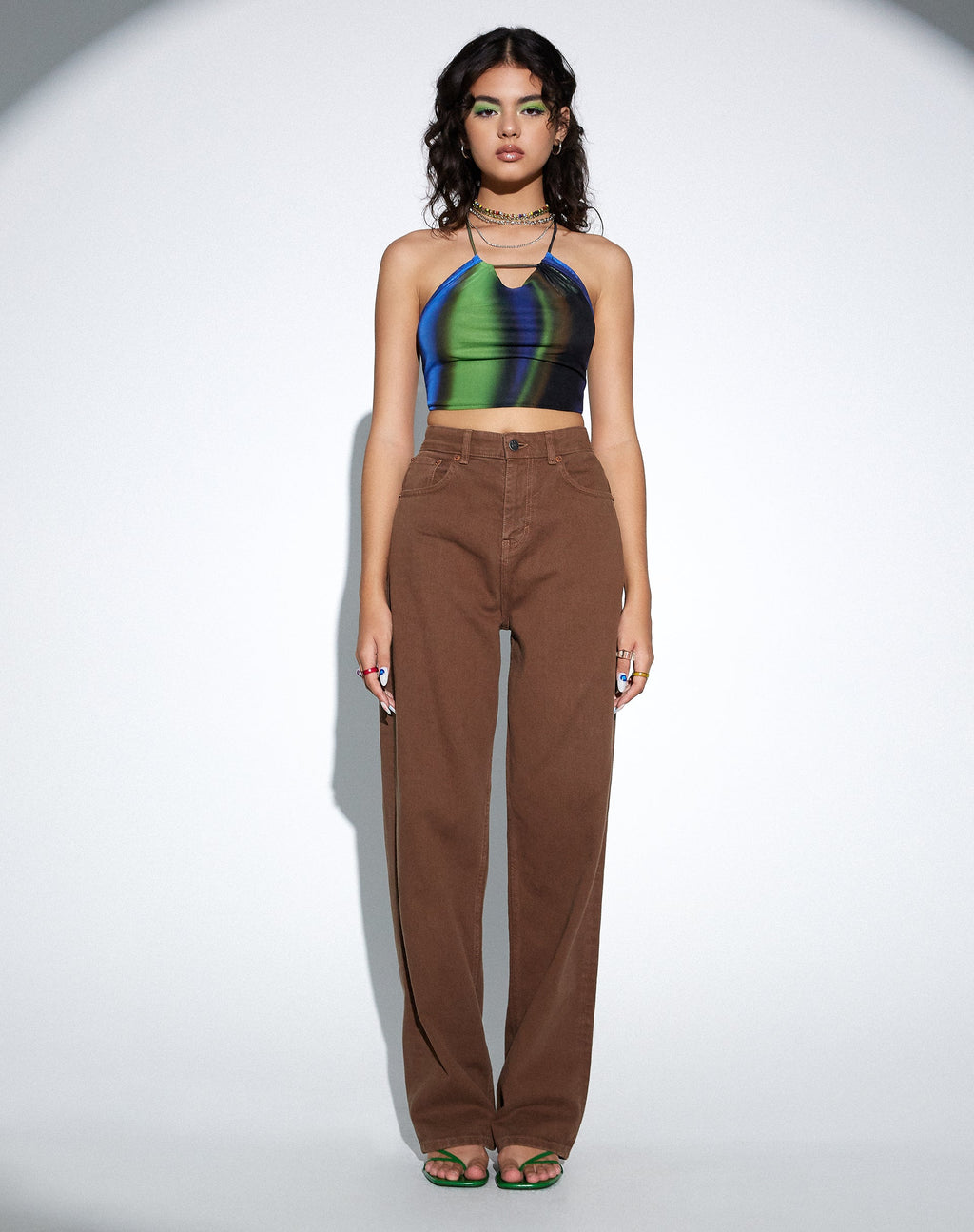 Parallel Jeans in Rich Brown