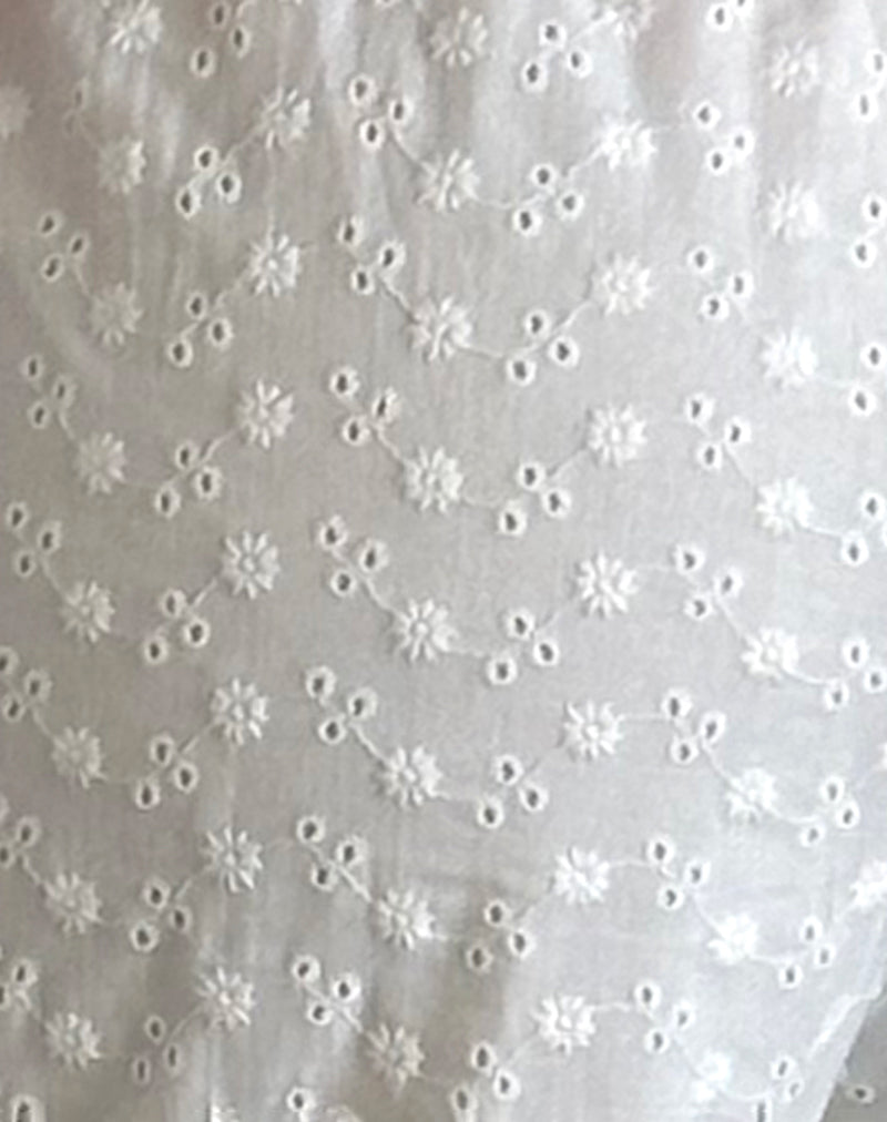 Samir Trouser in Broderie White