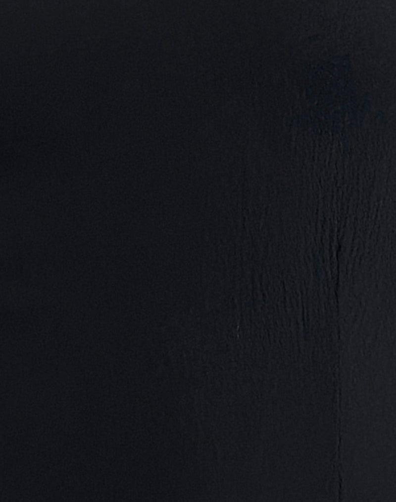 Samiya Mini Dress in Crinkle Black