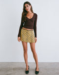 Sango Mini Skirt in Bloom Yellow
