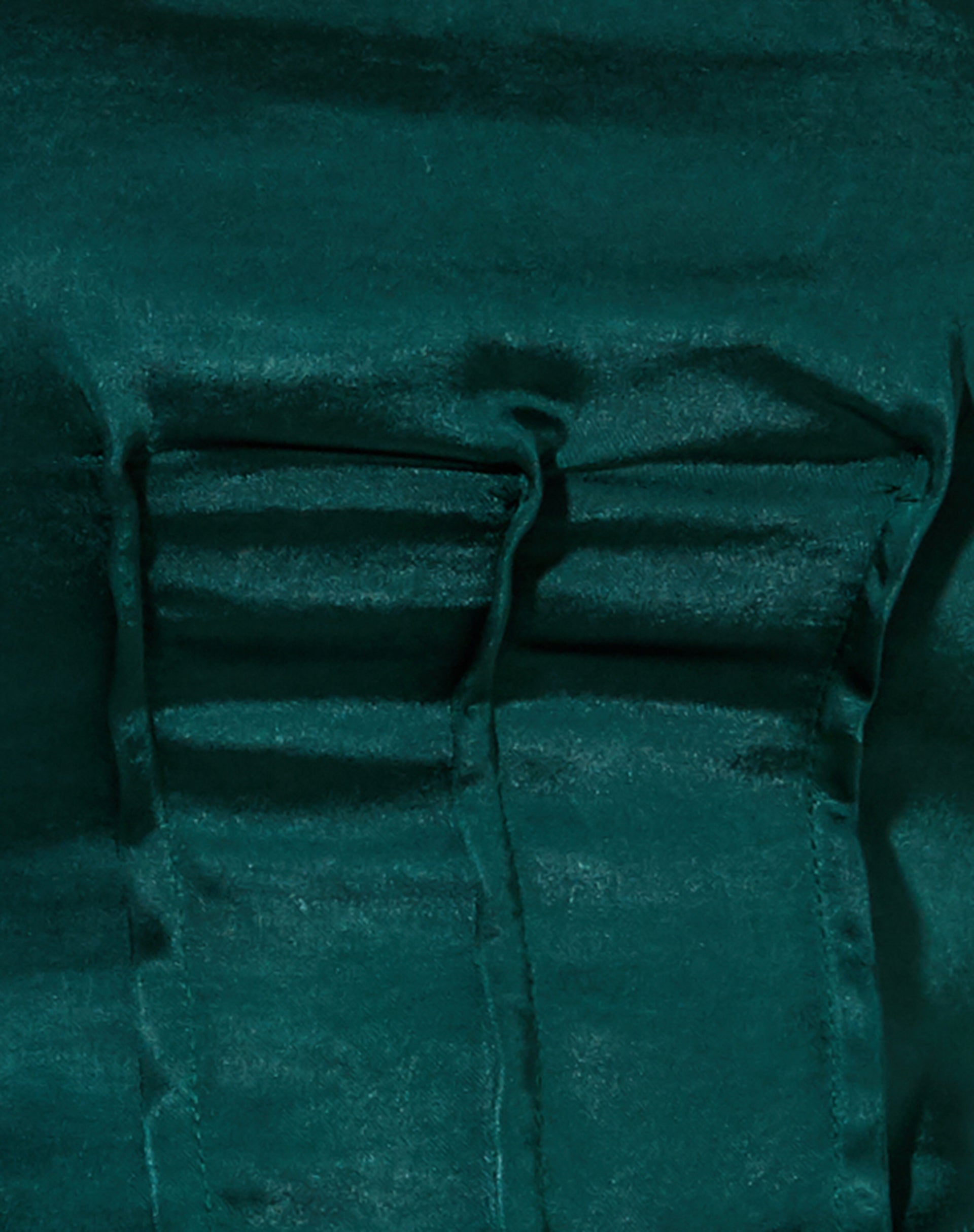 Sanja Bandeau Top in Satin Forest Green