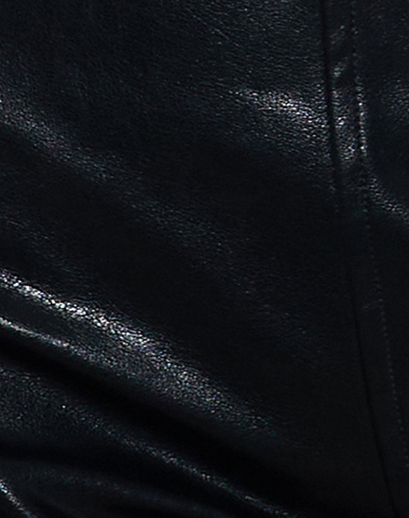 Sanne Hot Pants in PU Black