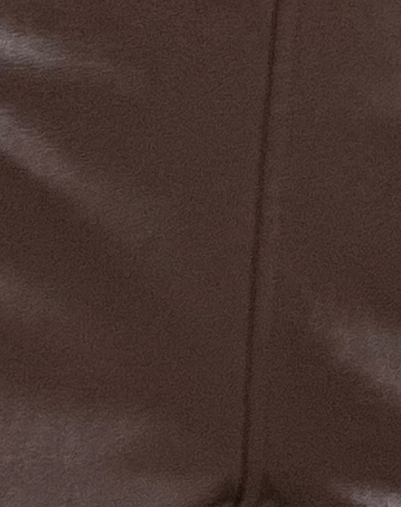 Sanne Hot Pants in PU Brown