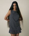 Saraya Mini Dress in Tailoring Grey Blue