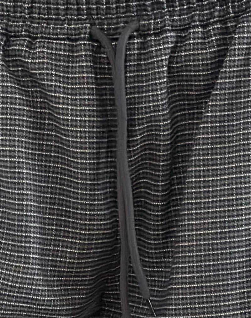 Sasari Oversize Trouser in Check Navy