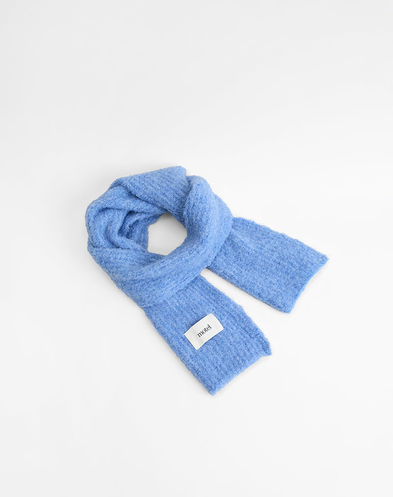 Scarf in Plain Blue