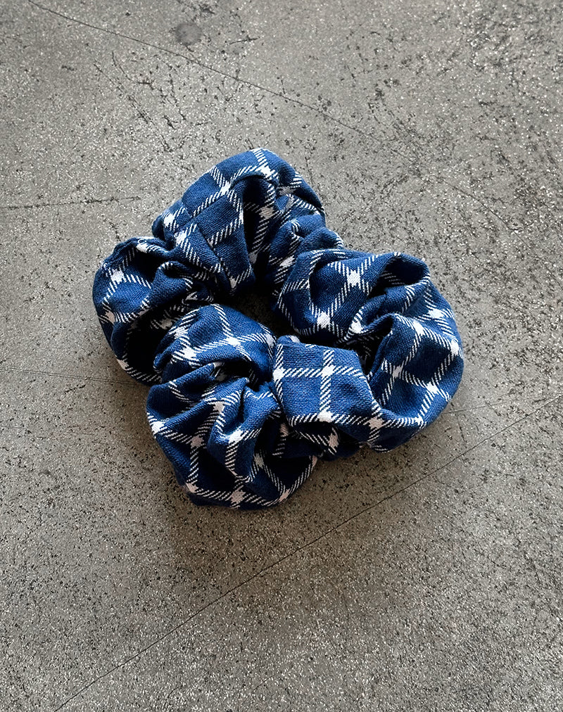 Scrunchie in Navy Tartan