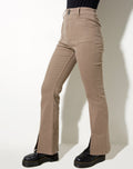 Seam Split Jeans in Burnt Olive