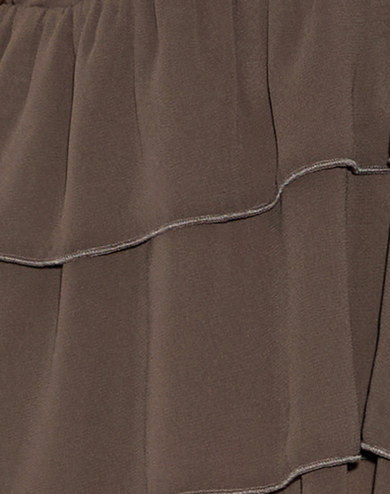 Selvina Frill Cami Top in Olive