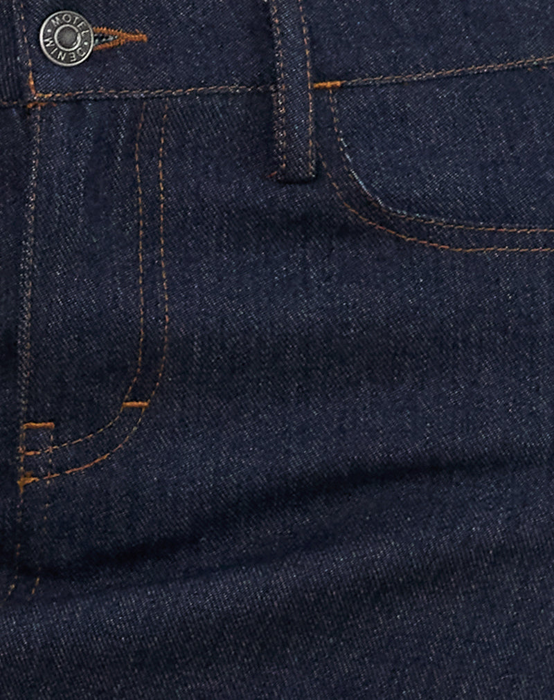 Sementara Mini Skirt in Denim Indigo