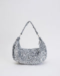 Sequin Hobo Bag in Silver