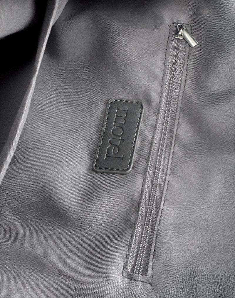 Sequin Hobo Bag in Silver