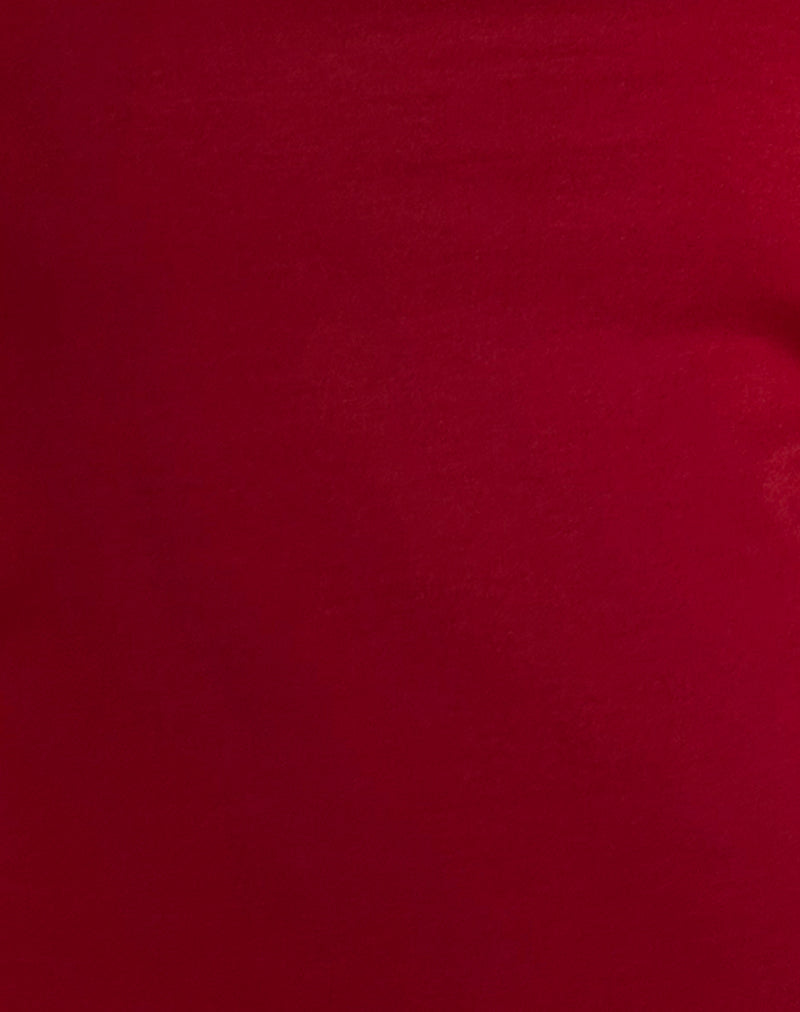 Shaelo Bandeau Top in Adrenaline Red