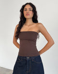 Shaelo Bandeau Top in Deep Mahogany