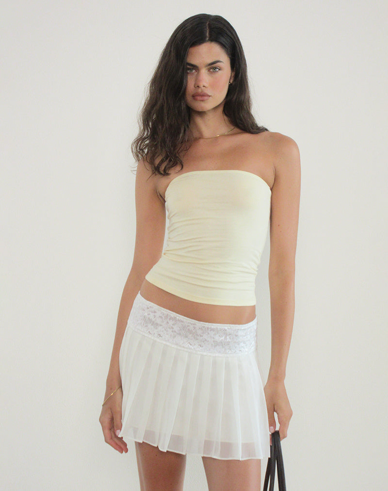 Shaelo Bandeau Top in Buttermilk