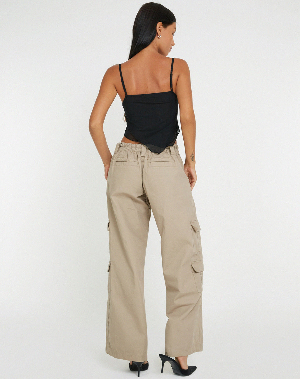 Shindu Top in Mesh Black