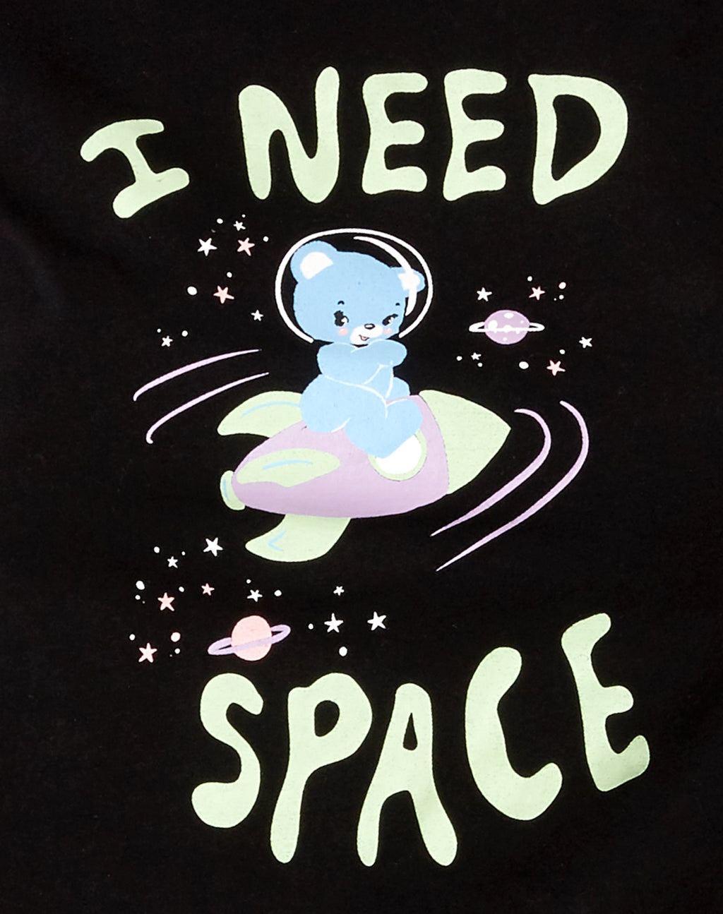 Shrunk Tee in Black I Need Space