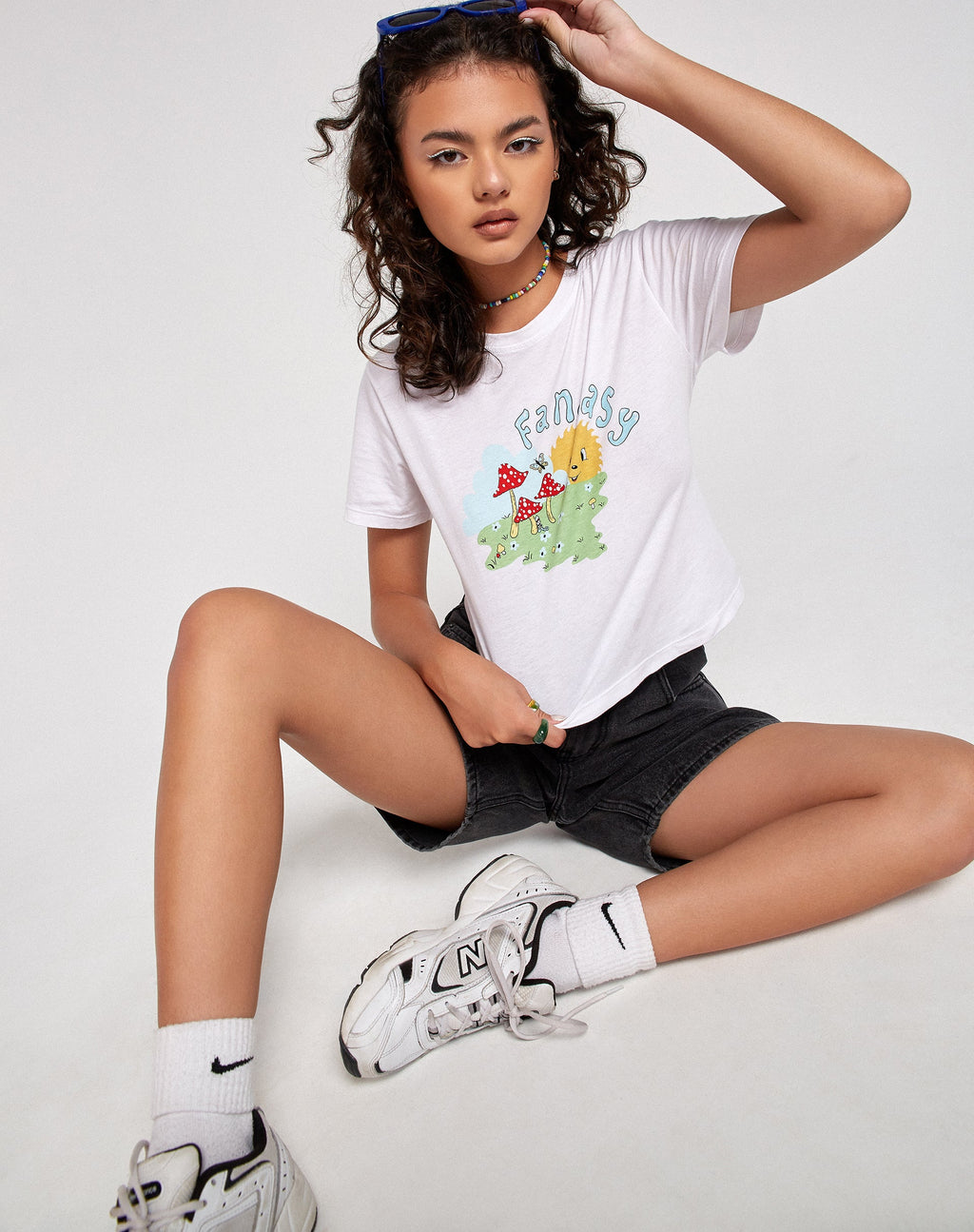 Dad Denim Shorts in Black Wash