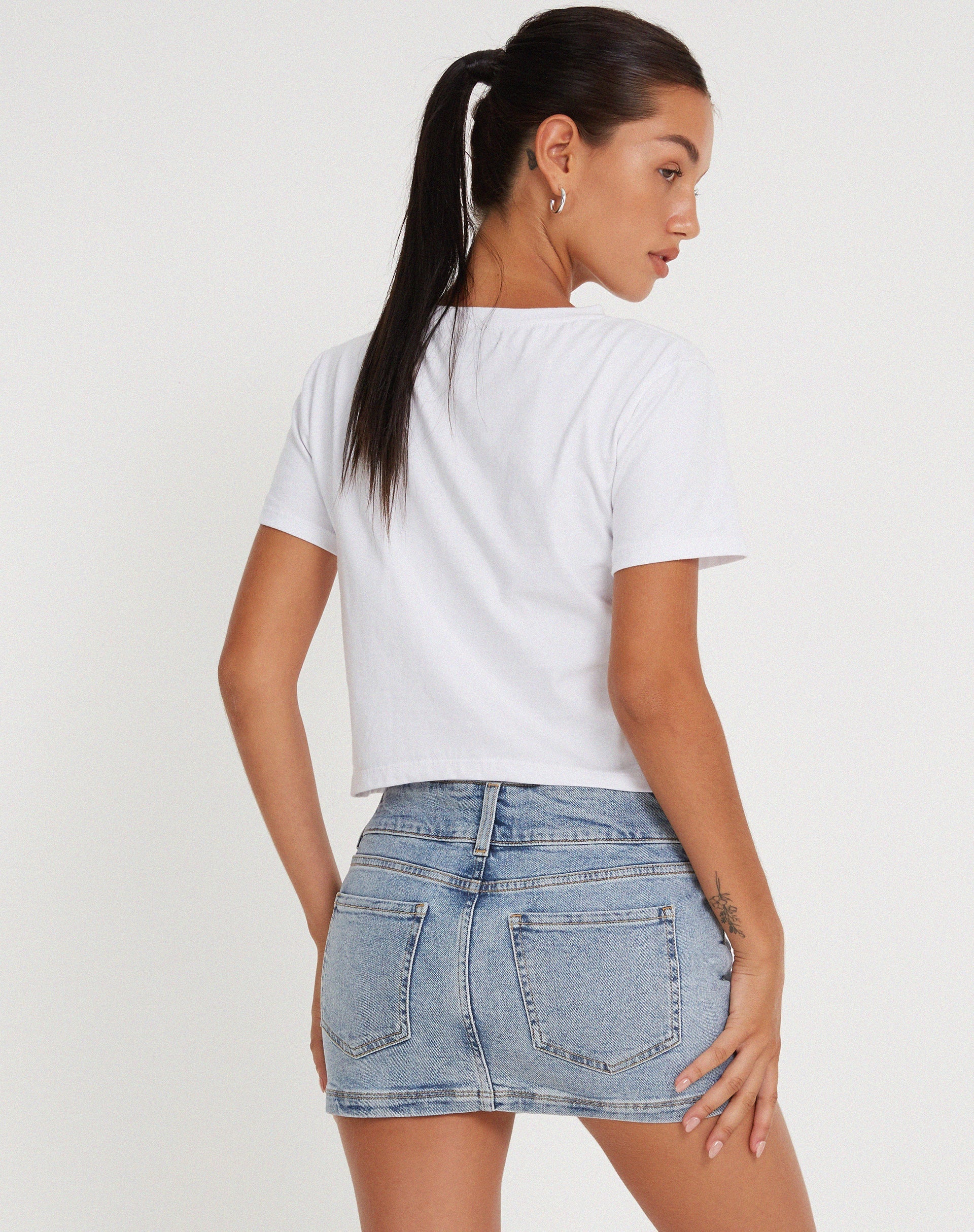 Shrunk Tee in White You Give Me The Ick