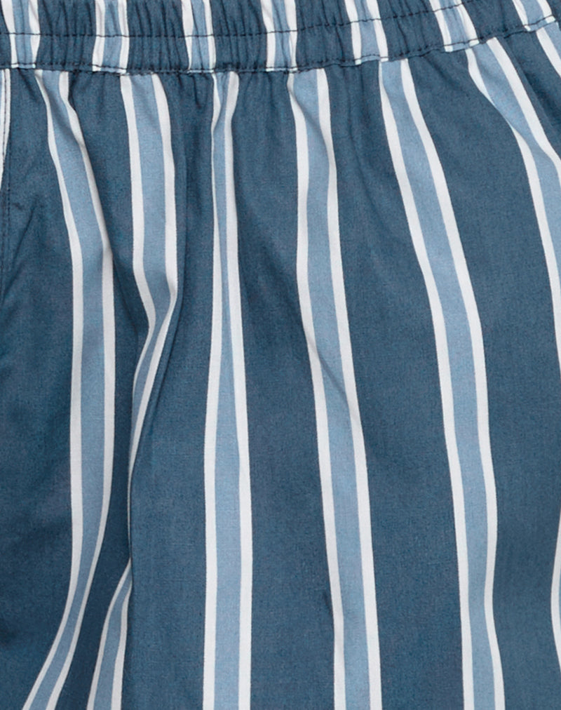 Sibo Short in Poplin Formal Stripe Navy