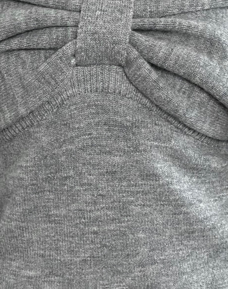 Sikuna Bow Jumper in Grey