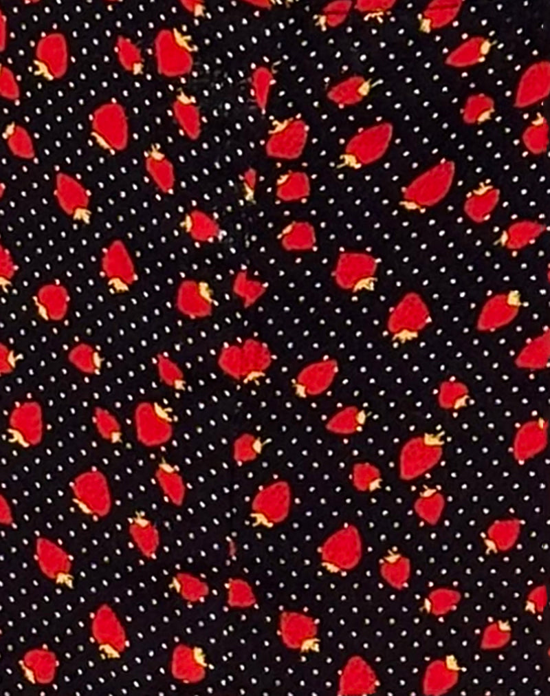 Sima Midi Skirt in Strawberry Polka Black