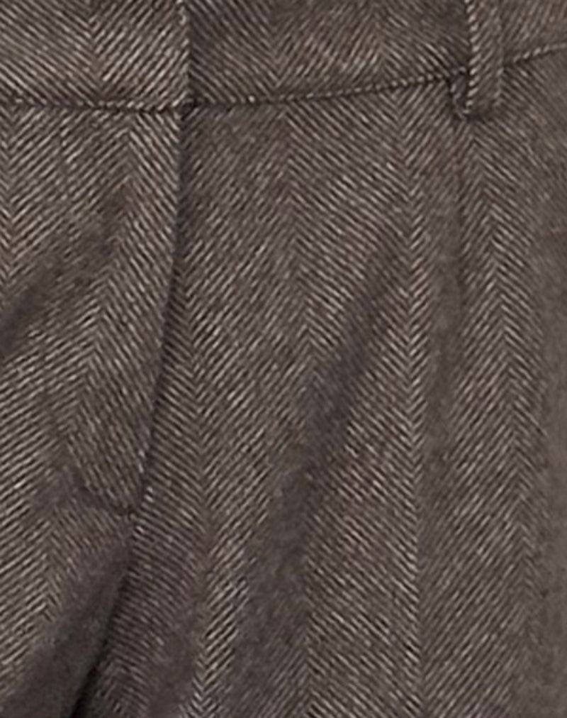 Sirkia Low Rise Tailored Trouser in Dark Brown