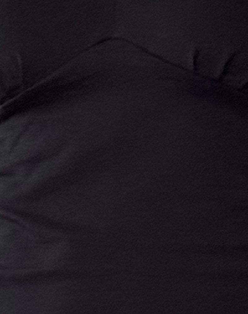 Sisil Long Sleeve Top in Black