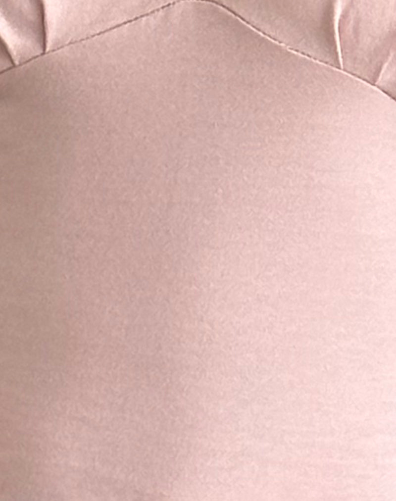 Sisil Long Sleeve Top In Pink Lady