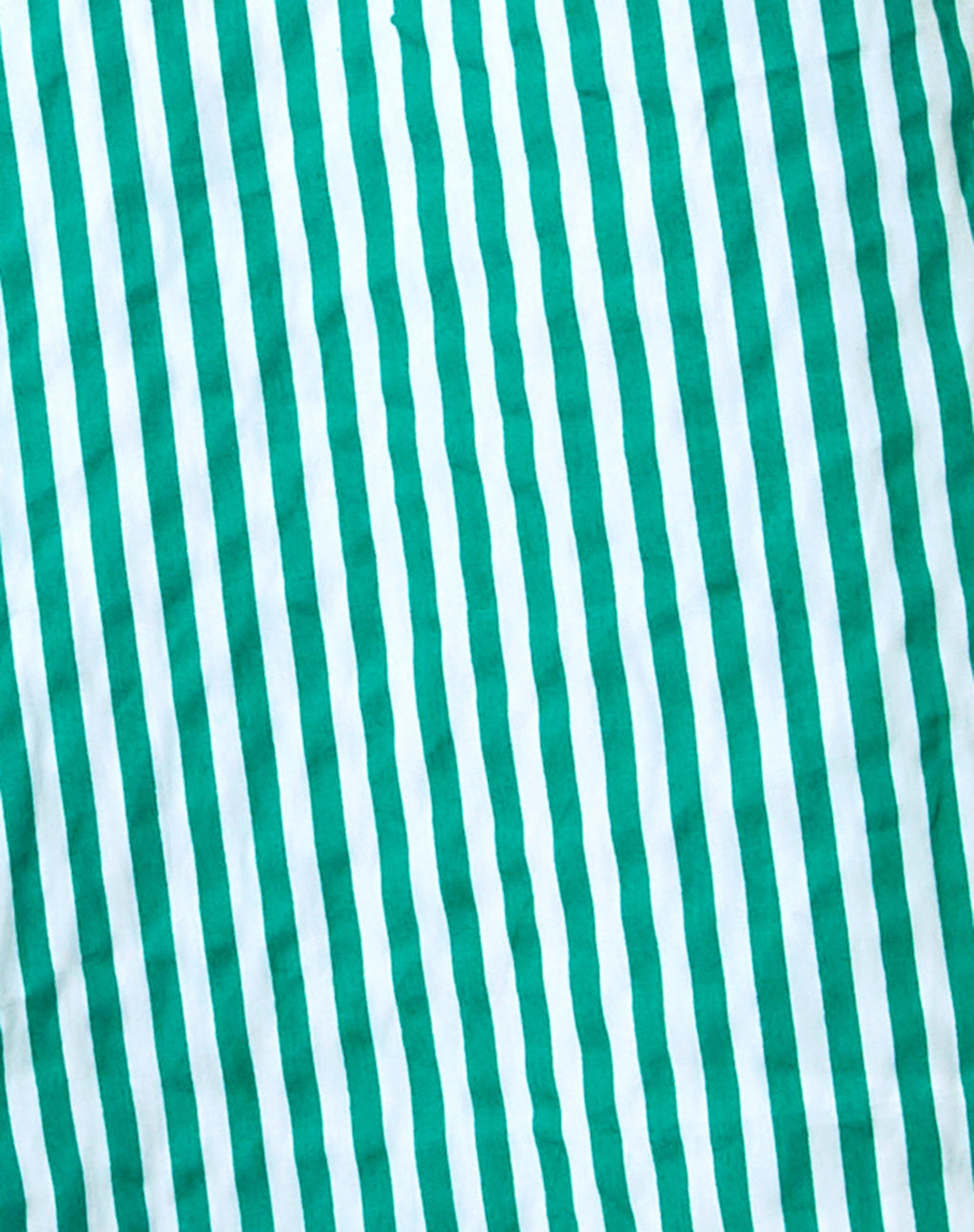 Smith Shirt in Vertical Stripe Green and White