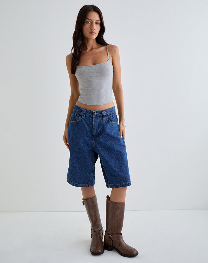 Solay Vest Top in Grey Marl