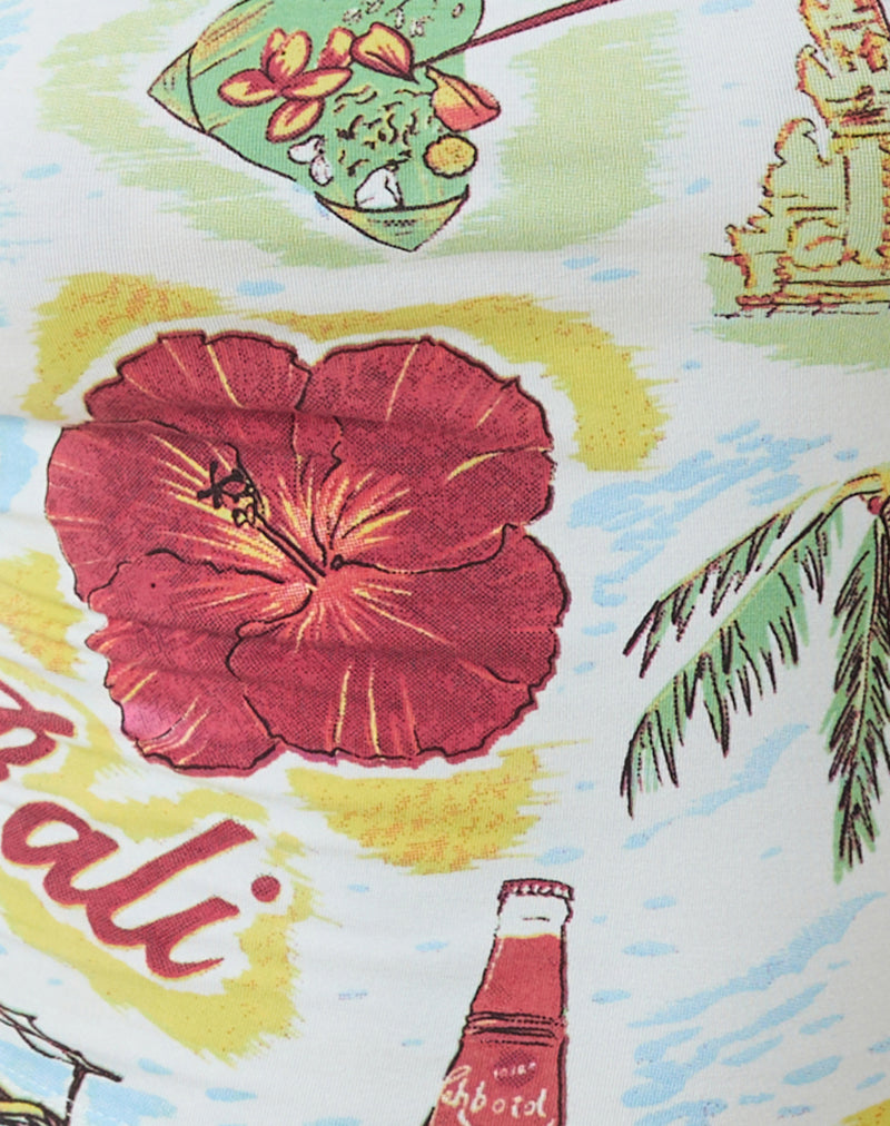 Solay Cami Top in Bali Blue